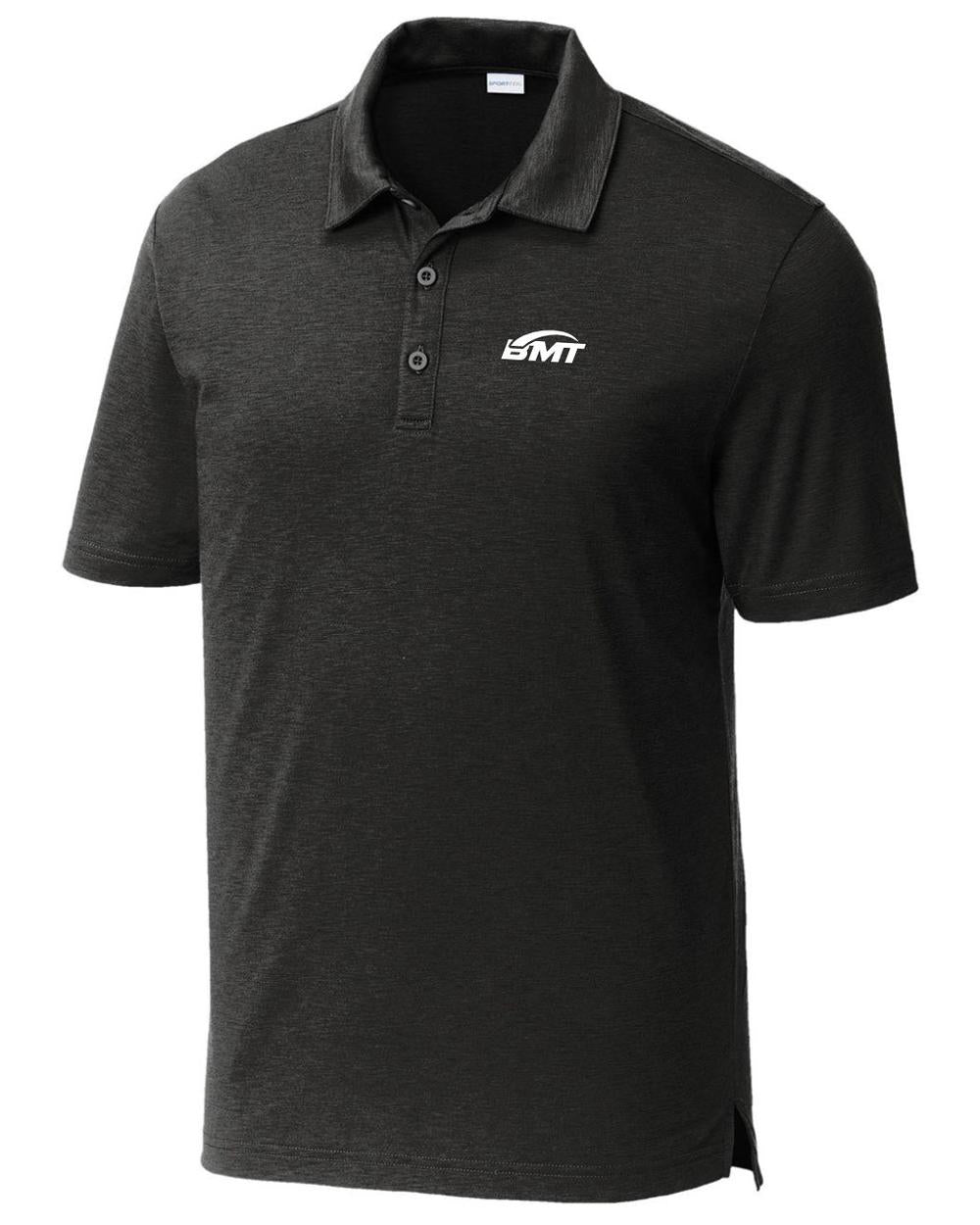 BMT Men's PosiCharge Strive CourtTennis Golf Shirt, color: Black