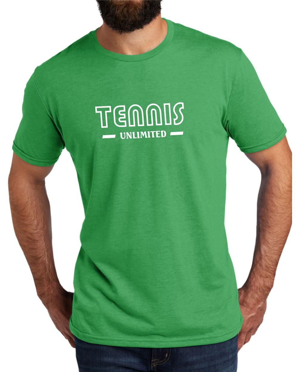 AL2004T10 Men's Tri-Blend Tennis Unlimited LifeStyle T-Shirt, color: Enviro Green