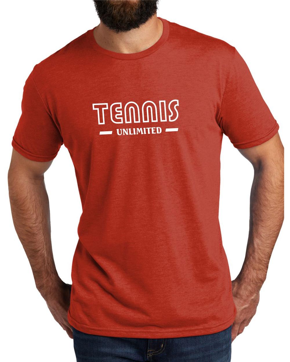 AL2004T10 Men's Tri-Blend Tennis Unlimited LifeStyle T-Shirt, color: Desert Sun