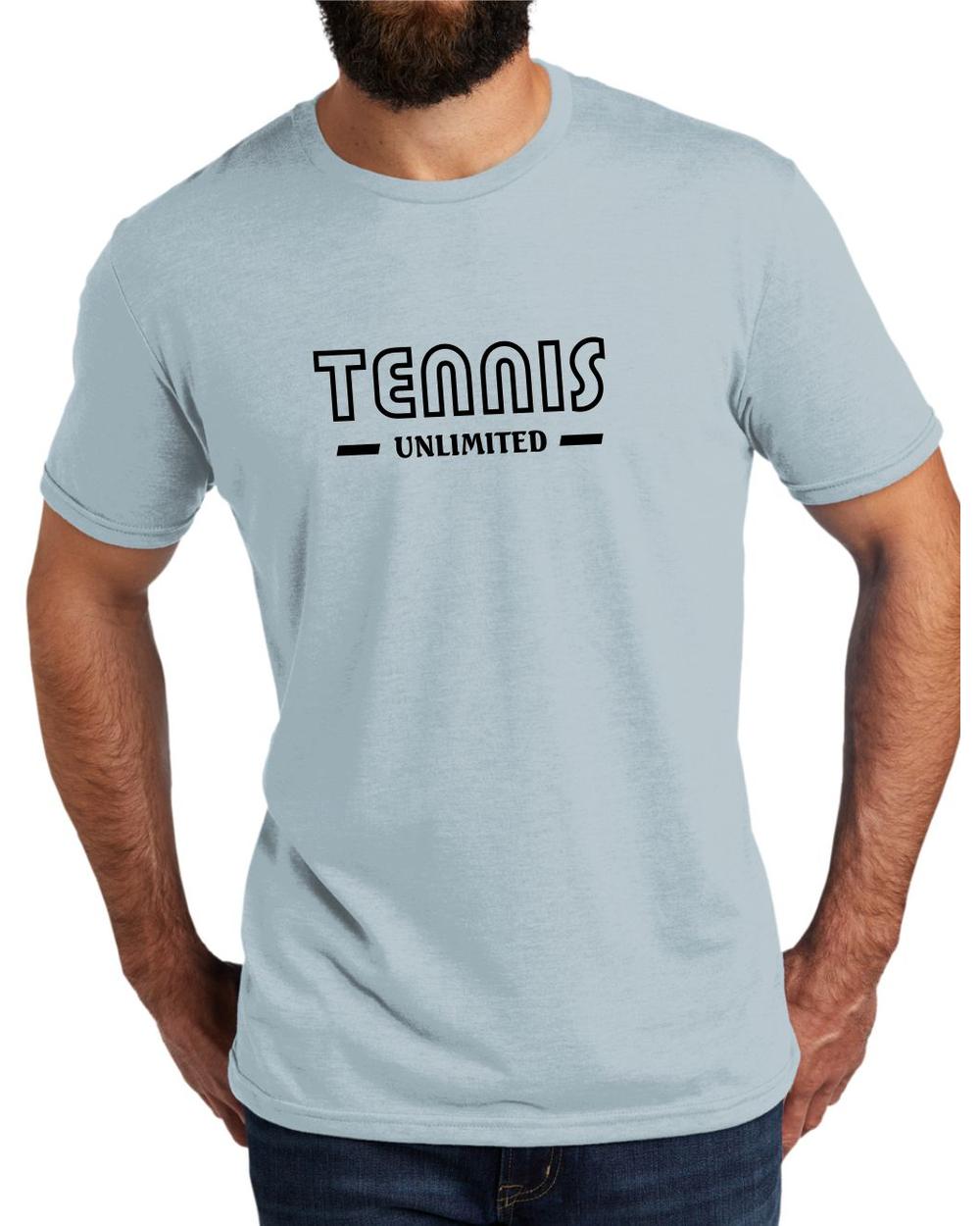 AL2004T10 Men's Tri-Blend Tennis Unlimited LifeStyle T-Shirt, color: I Like You Blue