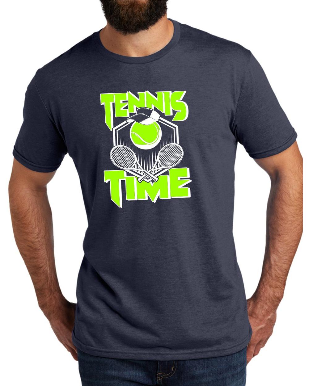 AL2004T11 Men's Tri-Blend Tennis Life LifeStyle T-Shirt, color: Rebel Blue