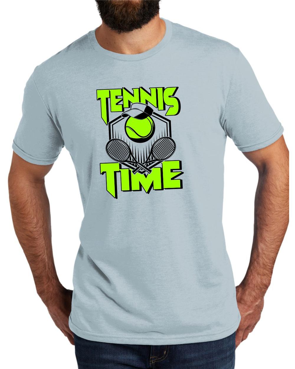 AL2004T11 Men's Tri-Blend Tennis Life LifeStyle T-Shirt, color: I Like You Blue
