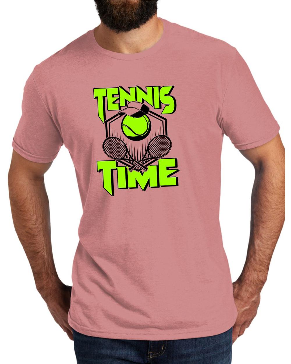AL2004T11 Men's Tri-Blend Tennis Life LifeStyle T-Shirt, color: Vintage Rose
