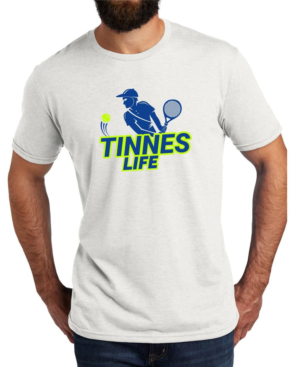AL2004T12 Men's Tri-Blend Tennis Life LifeStyle T-Shirt, color: Fairly White
