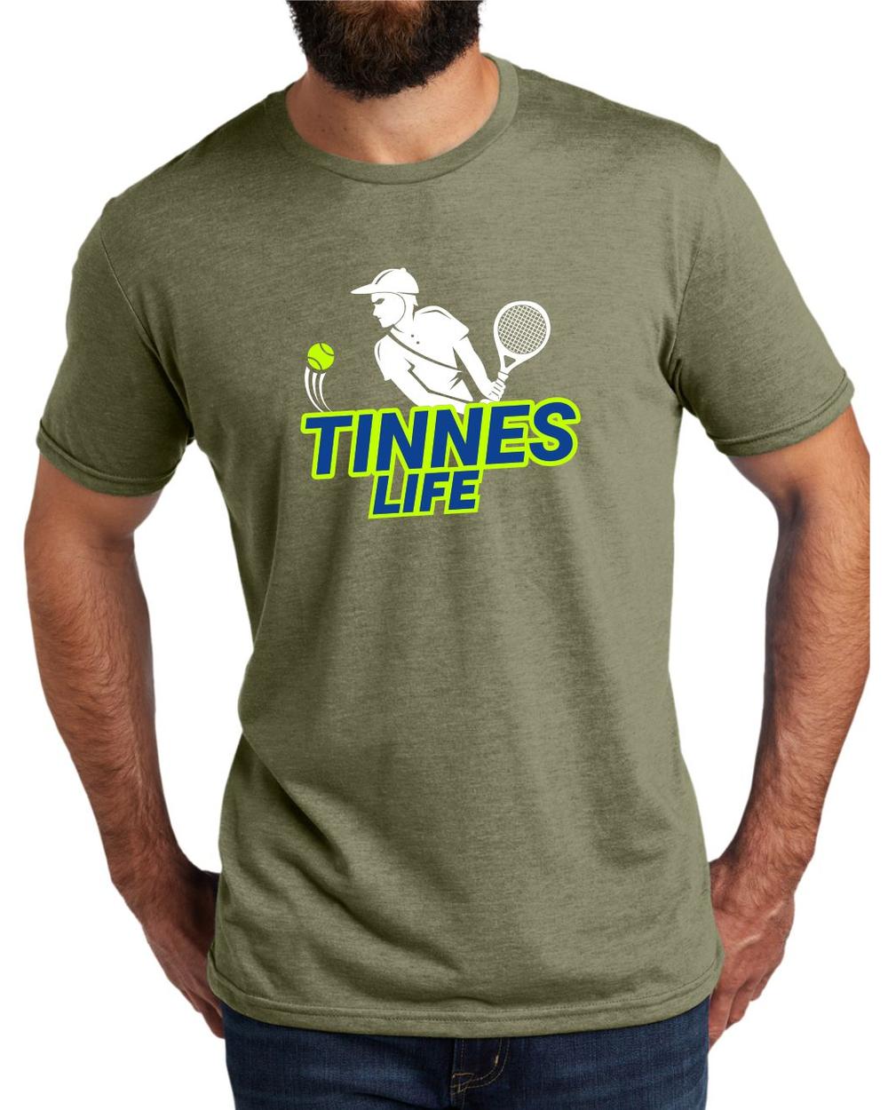 AL2004T12 Men's Tri-Blend Tennis Life LifeStyle T-Shirt, color: Olive You Green