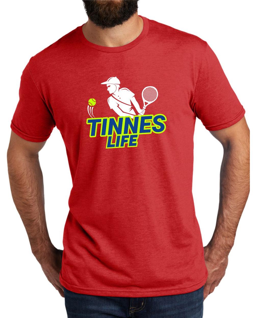 AL2004T12 Men's Tri-Blend Tennis Life LifeStyle T-Shirt, color: Rise Up Red