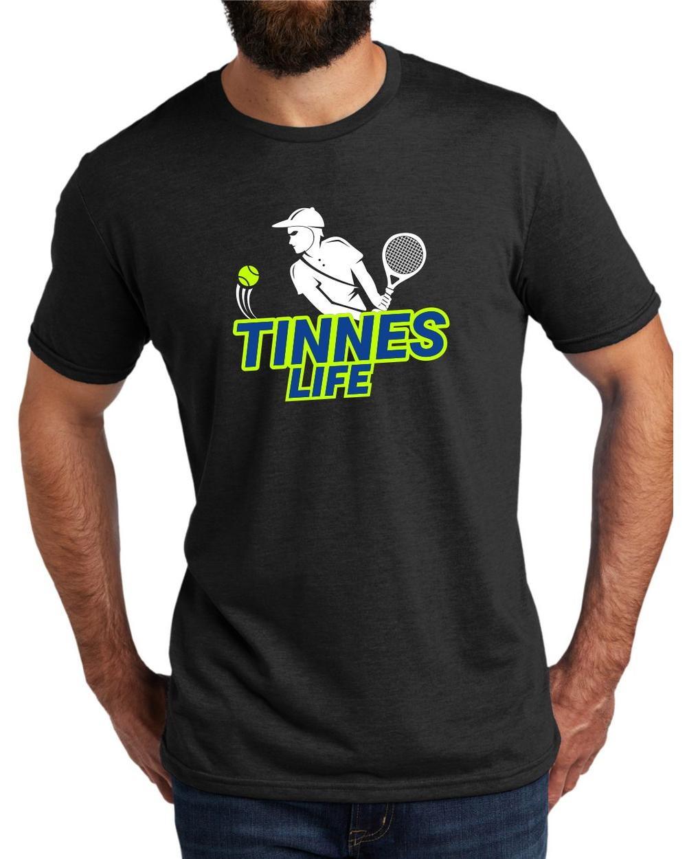 AL2004T12 Men's Tri-Blend Tennis Life LifeStyle T-Shirt, color: Space Black