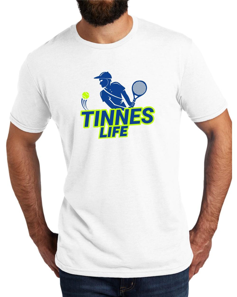 AL2004T12 Men's Tri-Blend Tennis Life LifeStyle T-Shirt, color: Bright White
