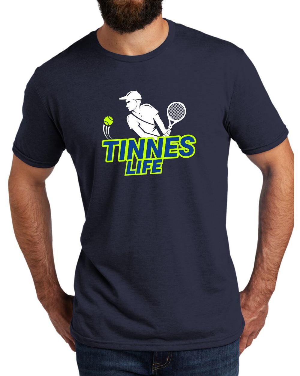 AL2004T12 Men's Tri-Blend Tennis Life LifeStyle T-Shirt, color: Night Sky Navy