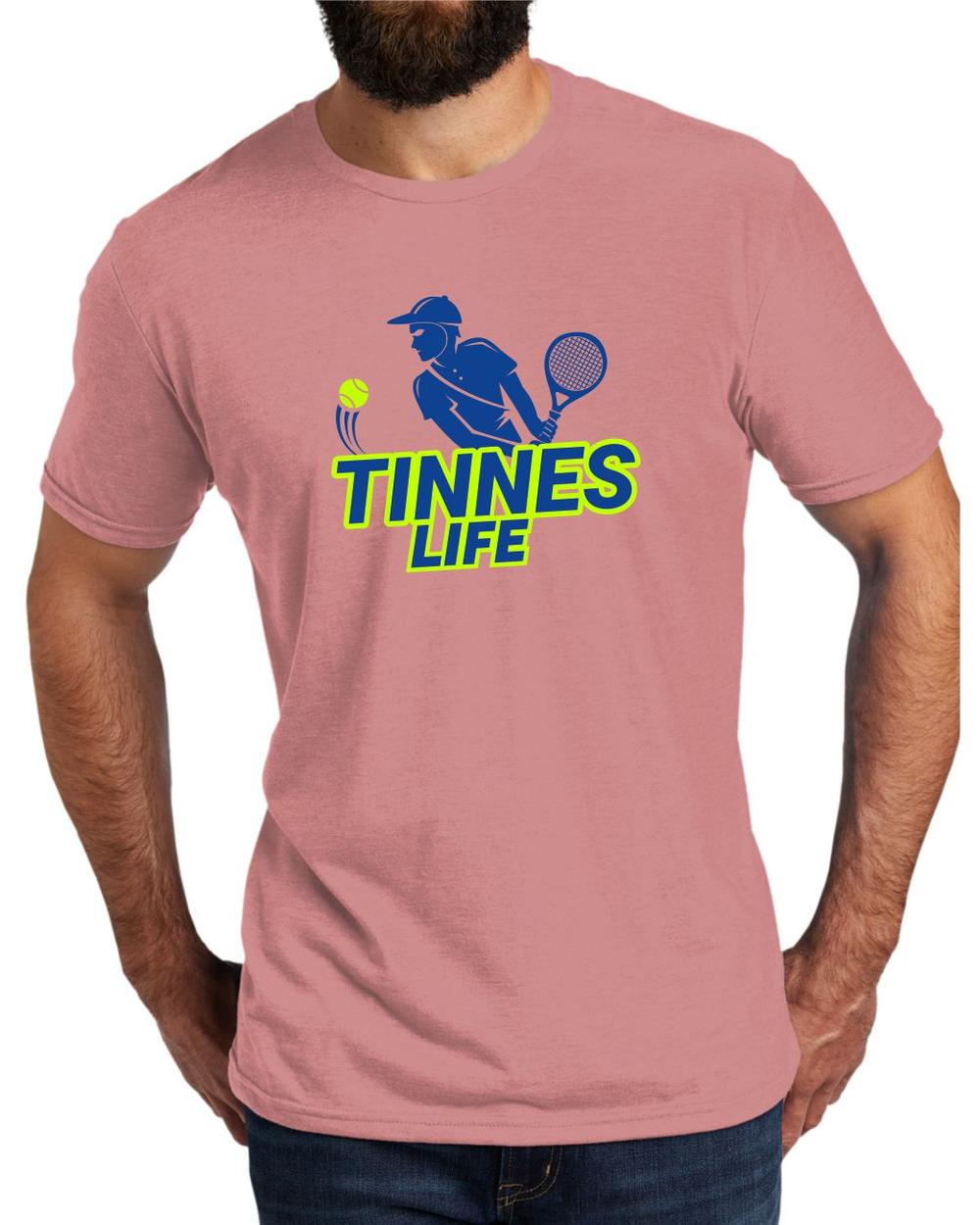 AL2004T12 Men's Tri-Blend Tennis Life LifeStyle T-Shirt, color: Vintage Rose