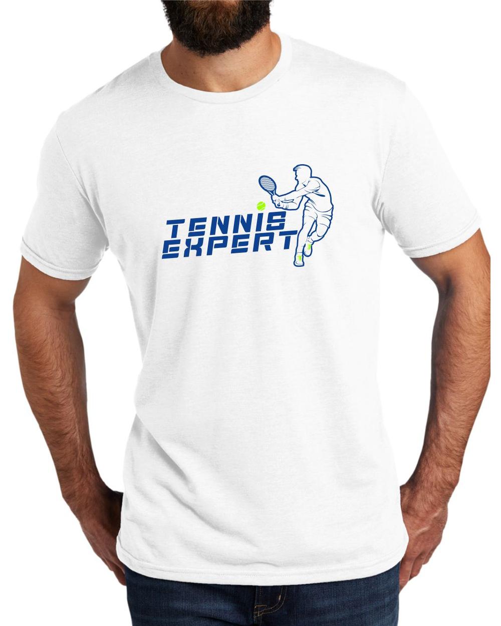 AL2004T13 Men's Tri-Blend Tennis Expert LifeStyle T-Shirt, color: Bright White