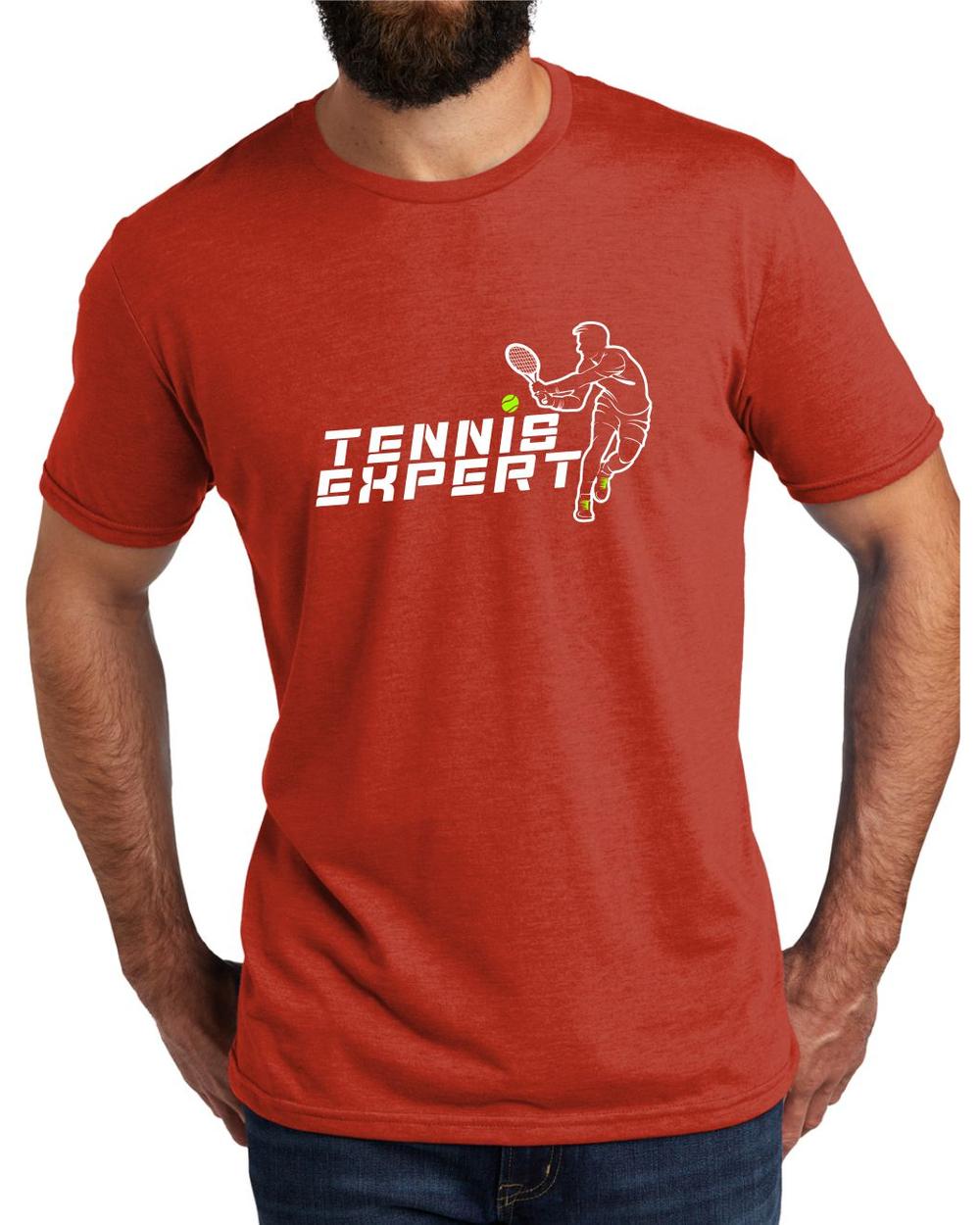 AL2004T13 Men's Tri-Blend Tennis Expert LifeStyle T-Shirt, color: Desert Sun