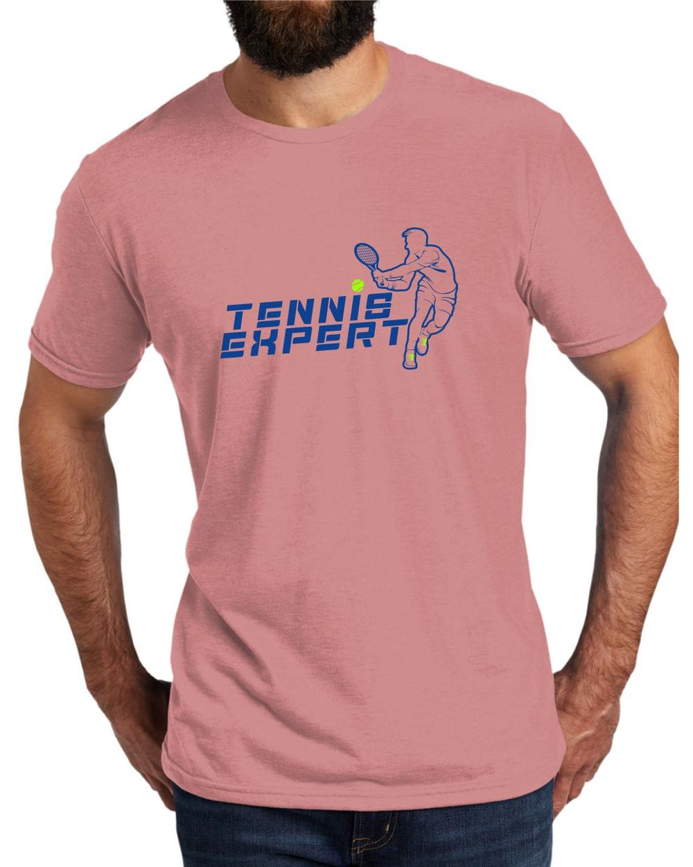 AL2004T13 Men's Tri-Blend Tennis Expert LifeStyle T-Shirt, color: Vintage Rose