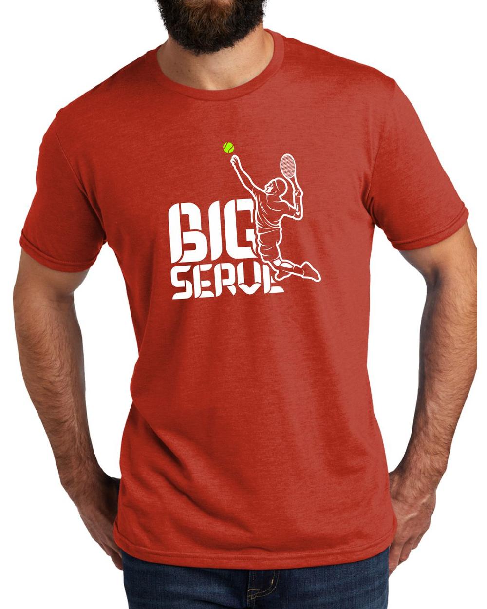 AL2004T15 Men's Tri-Blend Big Serve Tennis LifeStyle T-Shirt, color: Desert Sun