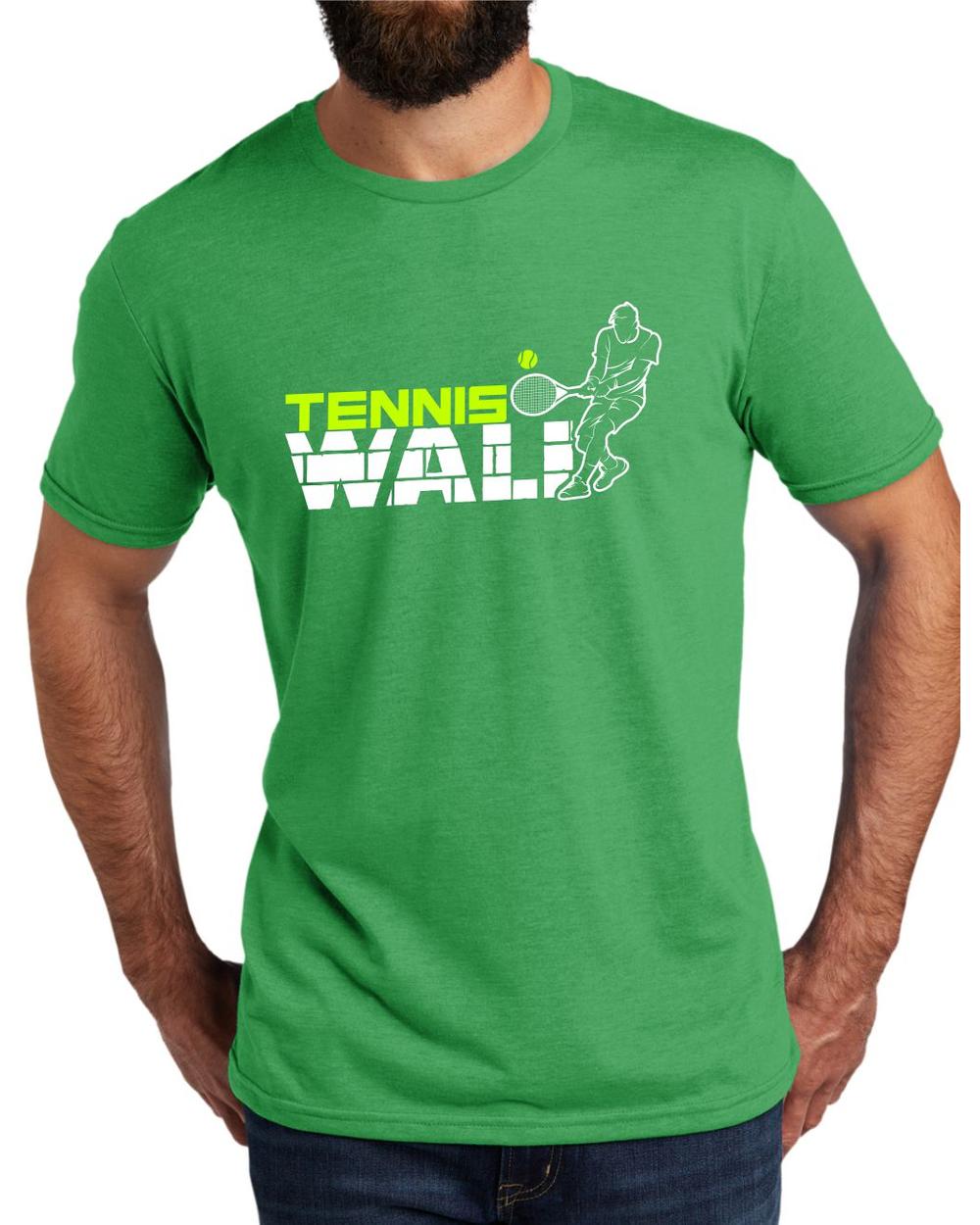 AL2004T17 Men's Tri-Blend Tennis Wall LifeStyle T-Shirt, color: Enviro Green