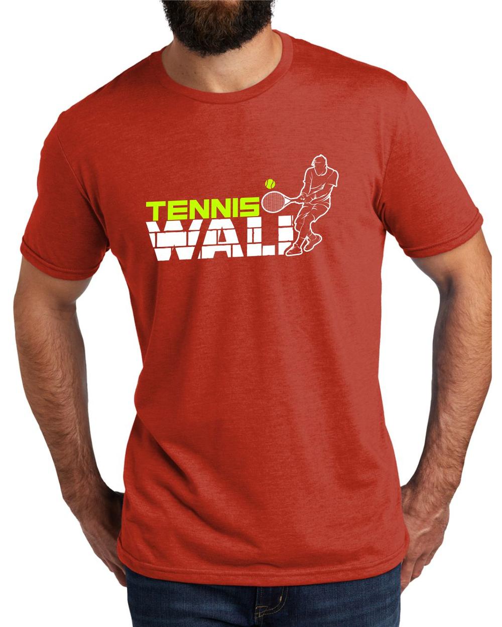 AL2004T17 Men's Tri-Blend Tennis Wall LifeStyle T-Shirt, color: Desert Sun