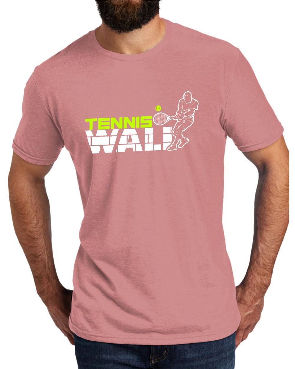 AL2004T17 Men's Tri-Blend Tennis Wall LifeStyle T-Shirt, color: Vintage Rose