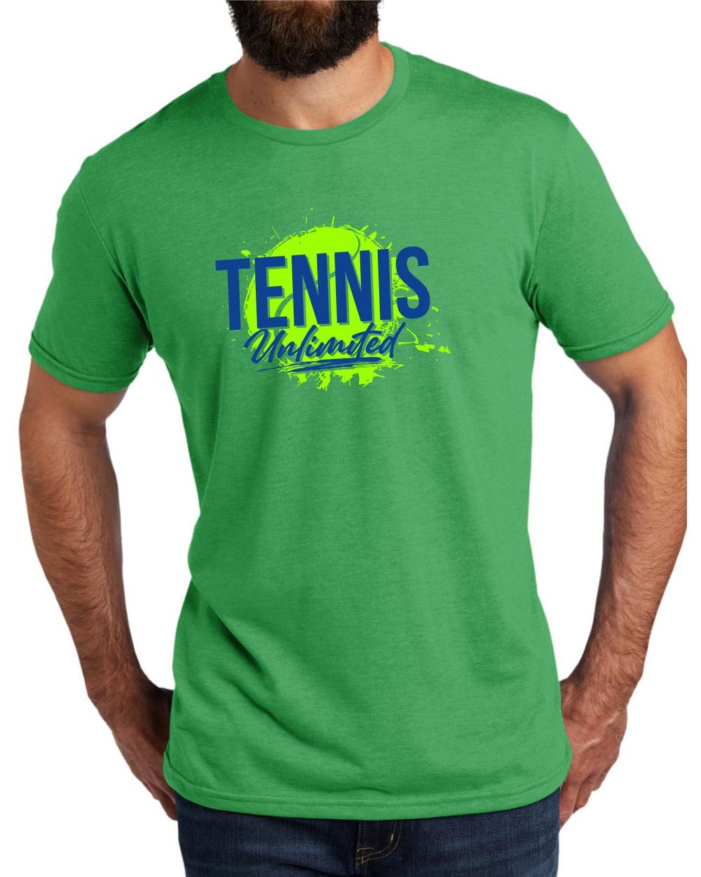 BMT Men's Tri-Blend Tennis Unlimited LifeStyle T-Shirt, color: Enviro Green