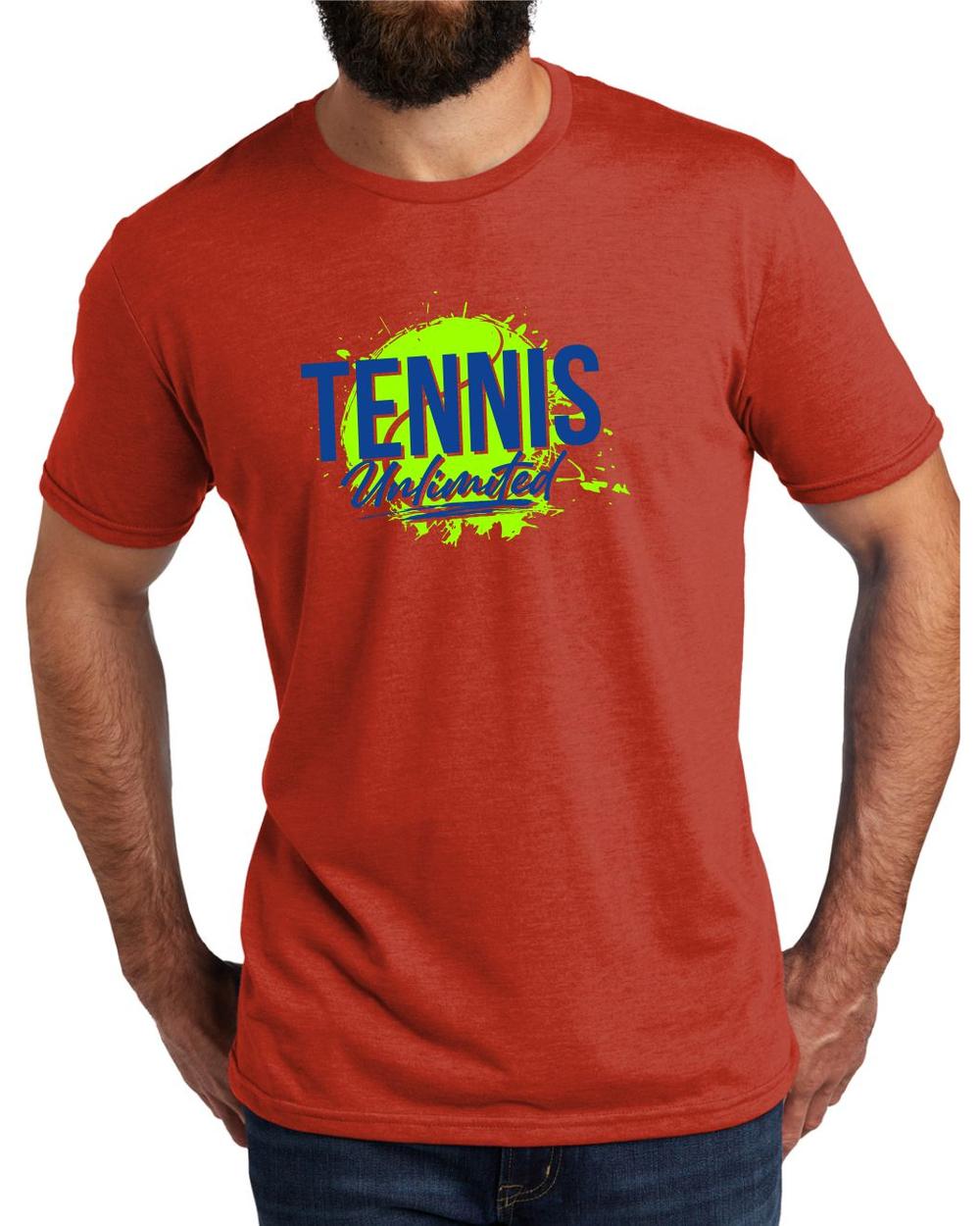 BMT Men's Tri-Blend Tennis Unlimited LifeStyle T-Shirt, color: Desert Sun