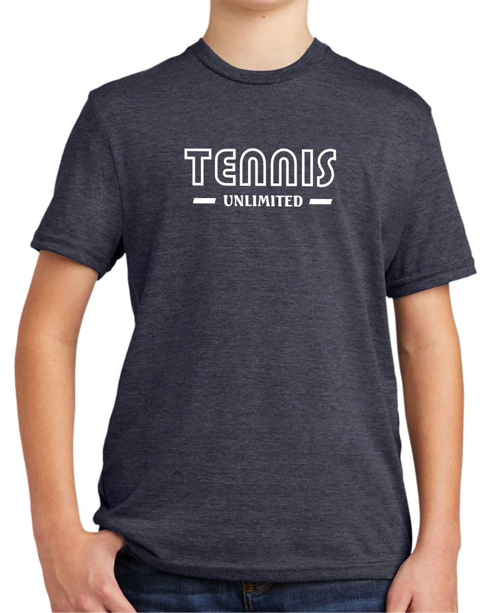 BMT Youth Tri-Blend Tennis Unlimited LifeStyle T-Shirt, color: Rebel Blue