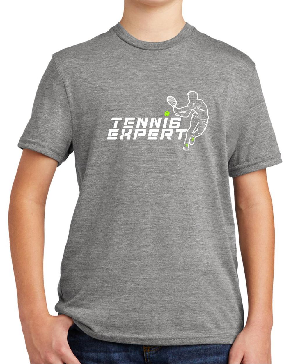 BMT Youth Tri-Blend Tennis Expert LifeStyle T-Shirt, color: Aluminum Grey