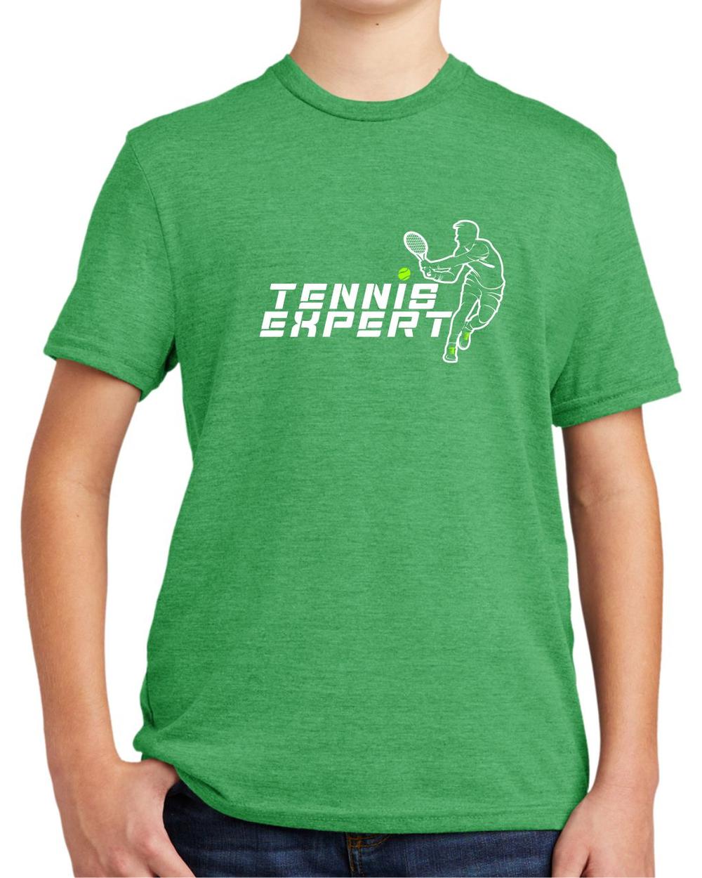 BMT Youth Tri-Blend Tennis Expert LifeStyle T-Shirt, color: Enviro Green