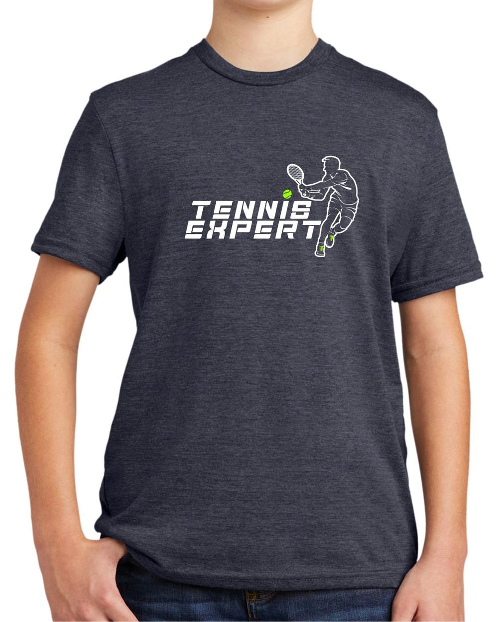 BMT Youth Tri-Blend Tennis Expert LifeStyle T-Shirt, color: Rebel Blue