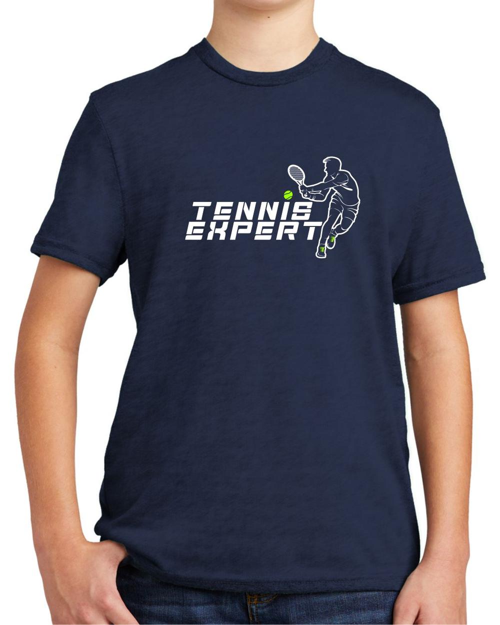 BMT Youth Tri-Blend Tennis Expert LifeStyle T-Shirt, color: Night Sky Navy