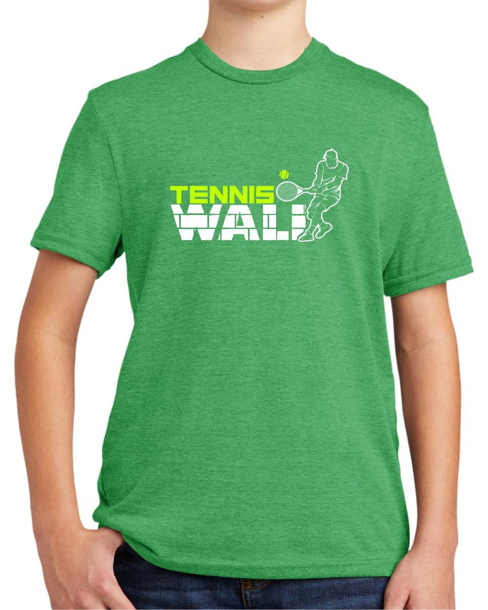 BMT Youth Tri-Blend Tennis Wall LifeStyle T-Shirt, color: Enviro Green