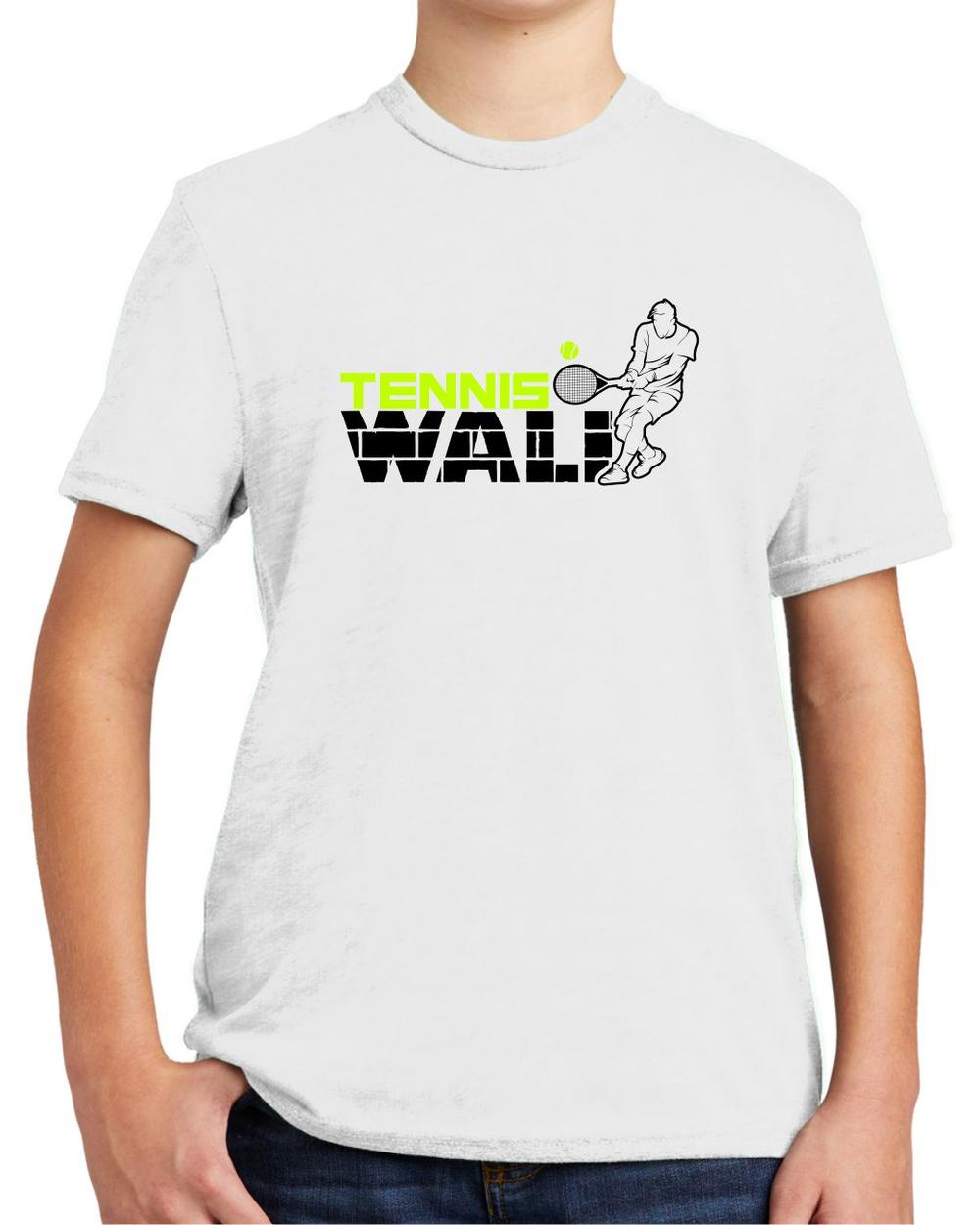 BMT Youth Tri-Blend Tennis Wall LifeStyle T-Shirt, color: Bright White