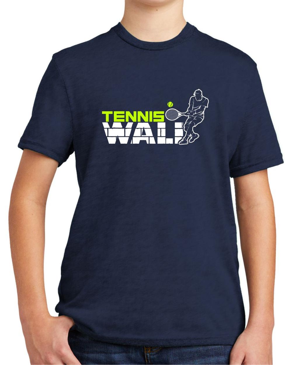 BMT Youth Tri-Blend Tennis Wall LifeStyle T-Shirt, color: Night Sky Navy