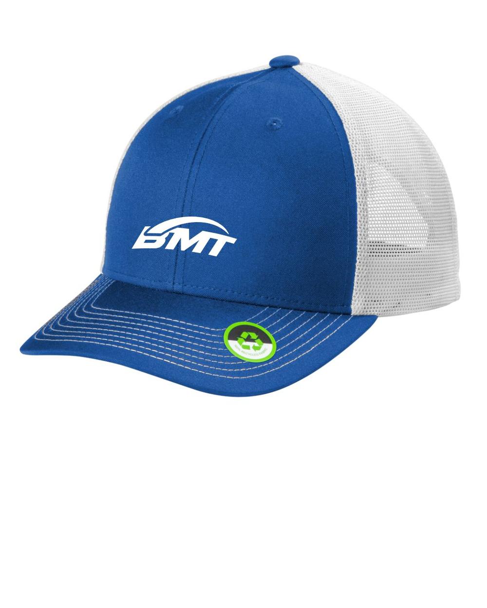 BMT Adult Eco MeshBack Unisex Tennis Cap, color: True Royal/White