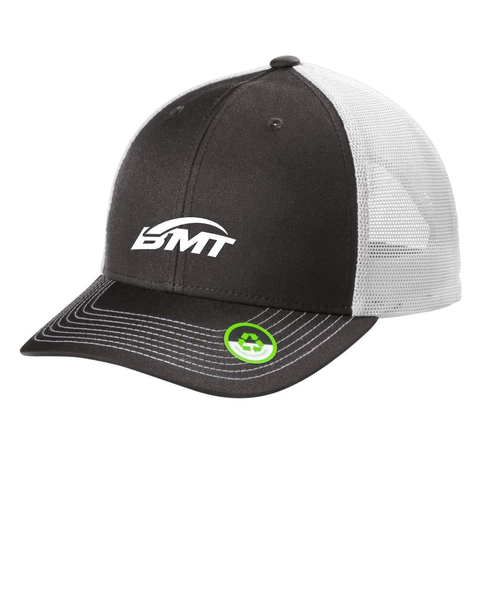 BMT Adult Eco MeshBack Unisex Tennis Cap, color: Smoke Grey/White