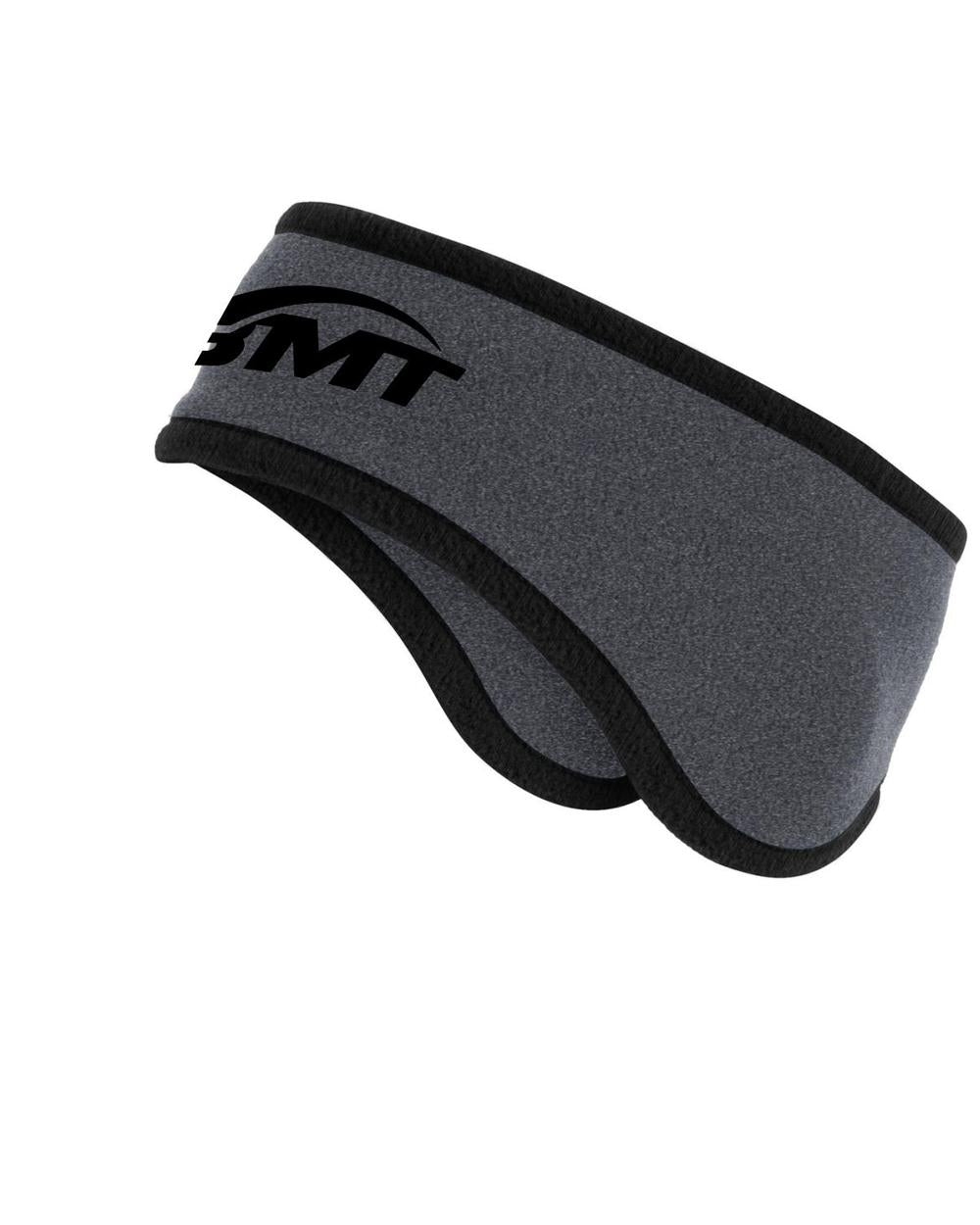 BMT Adult 2-Color Fleece Unisex Tennis HeadBand, color: Midnight Heather