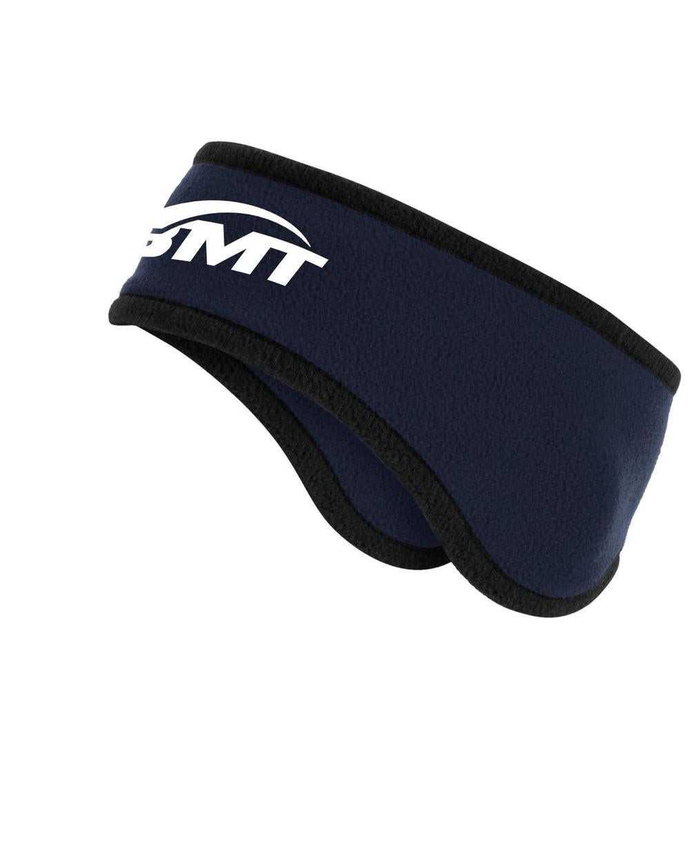 BMT Adult 2-Color Fleece Unisex Tennis HeadBand, color: Navy