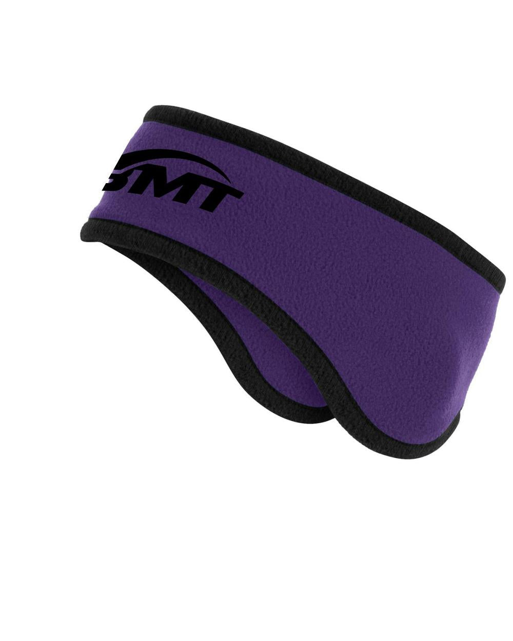 BMT Adult 2-Color Fleece Unisex Tennis HeadBand, color: Purple