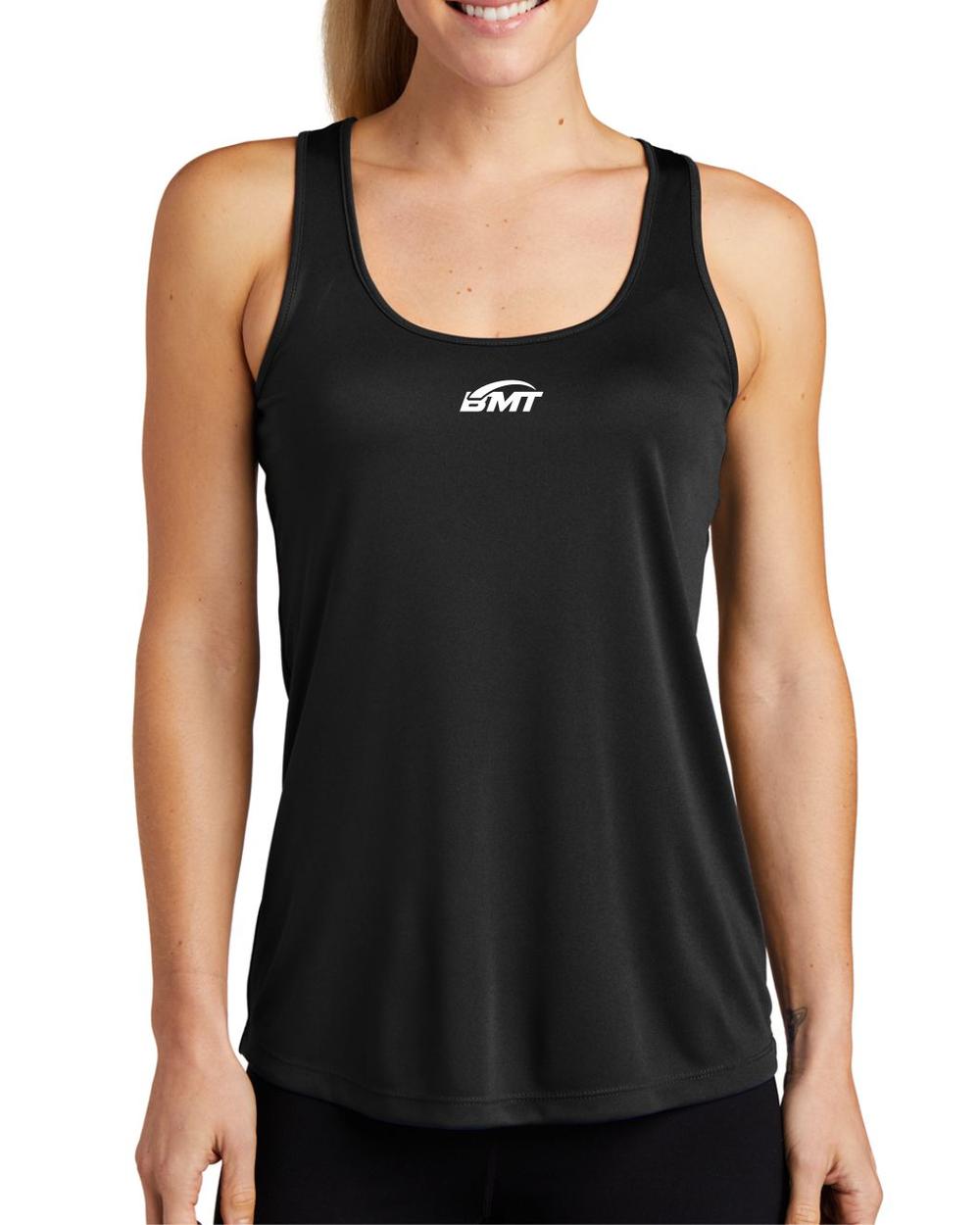 BMT Women's PosiCharge Competitor RacerBack Court-Tennis Tank, color: Black