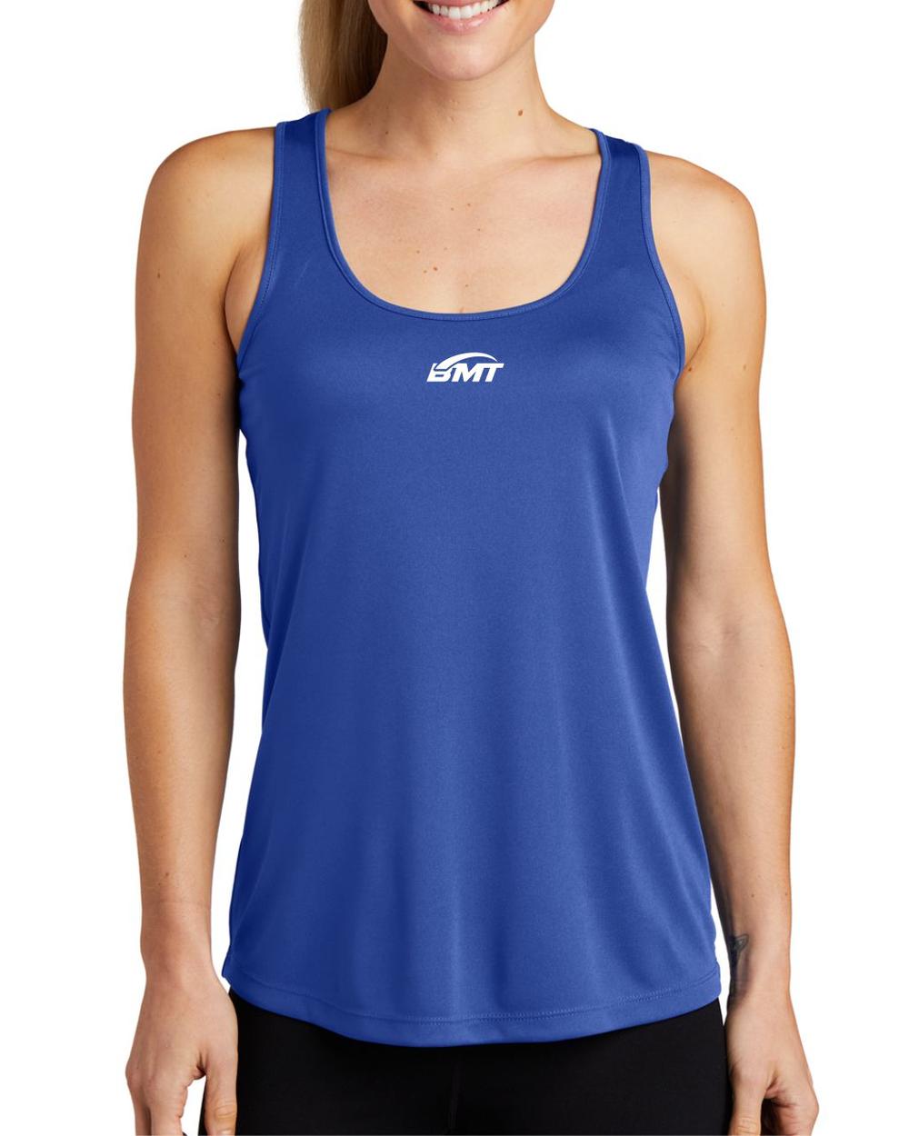 BMT Women's PosiCharge Competitor RacerBack Court-Tennis Tank, color: True Royal