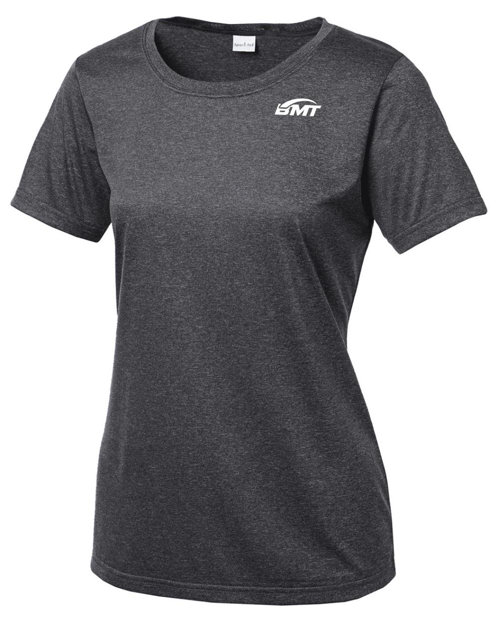 BMT Women's Heather Contender Scoop-Neck Court-Tennis T-Shirt, color: Graphite Heather