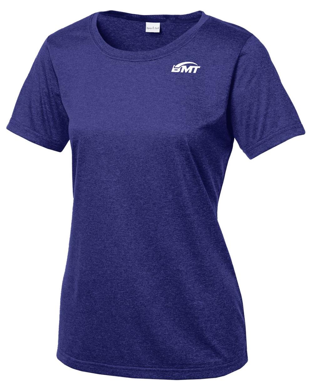 BMT Women's Heather Contender Scoop-Neck Court-Tennis T-Shirt, color: Cobalt Heather