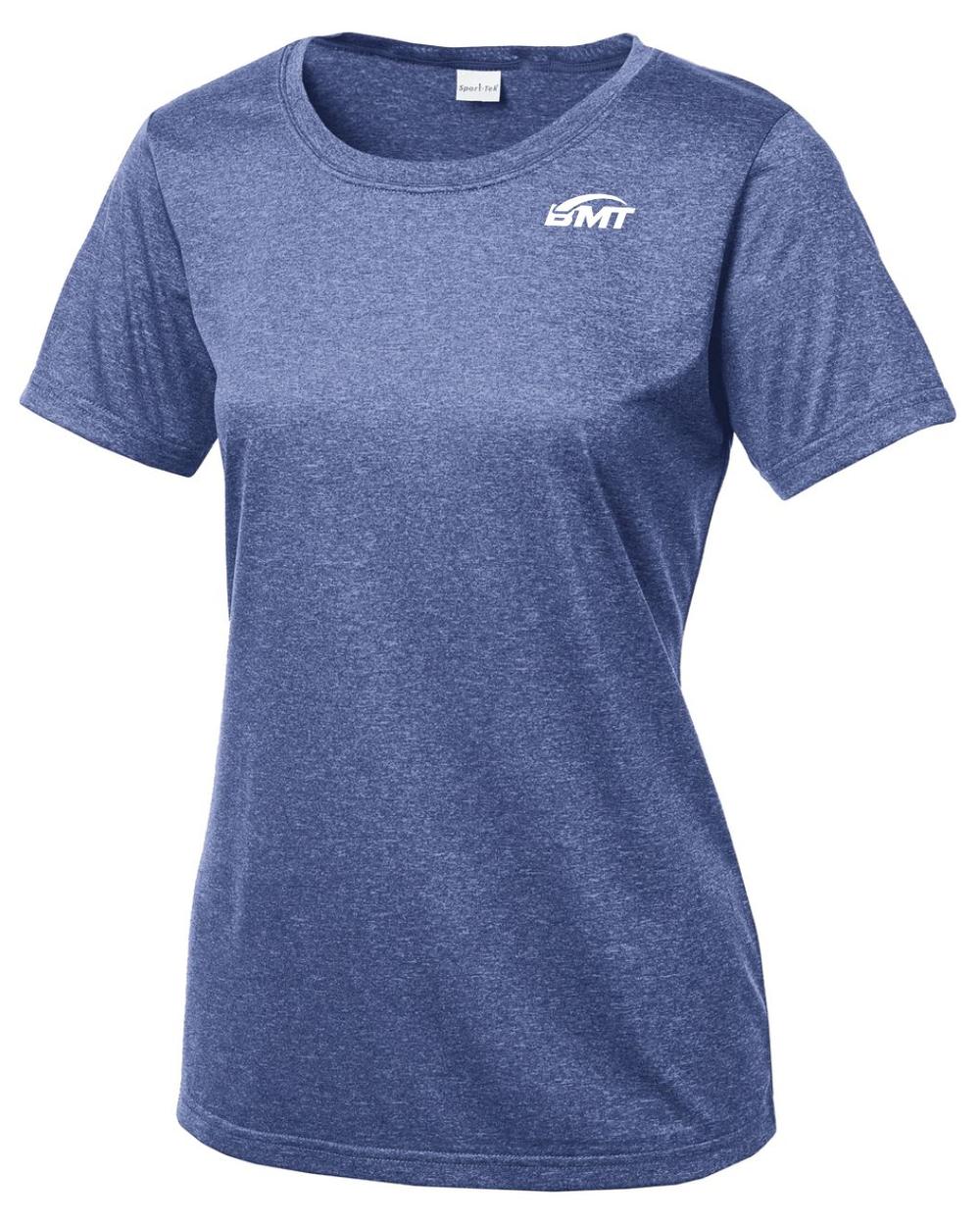BMT Women's Heather Contender Scoop-Neck Court-Tennis T-Shirt, color: True Royal Heather