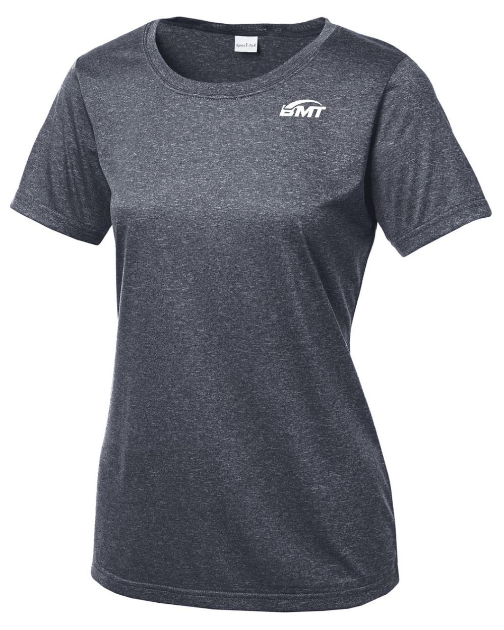 BMT Women's Heather Contender Scoop-Neck Court-Tennis T-Shirt, color: True Navy Heather