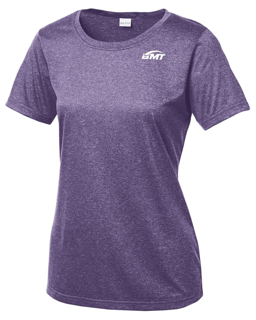 BMT Women's Heather Contender Scoop-Neck Court-Tennis T-Shirt, color: Purple Heather