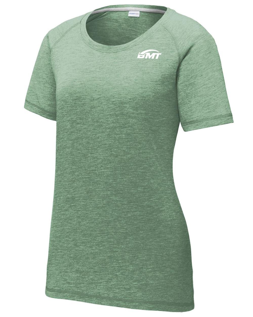 BMT Women's TriBlend Wicking Tennis T-Shirt, color: Forest Green Heather