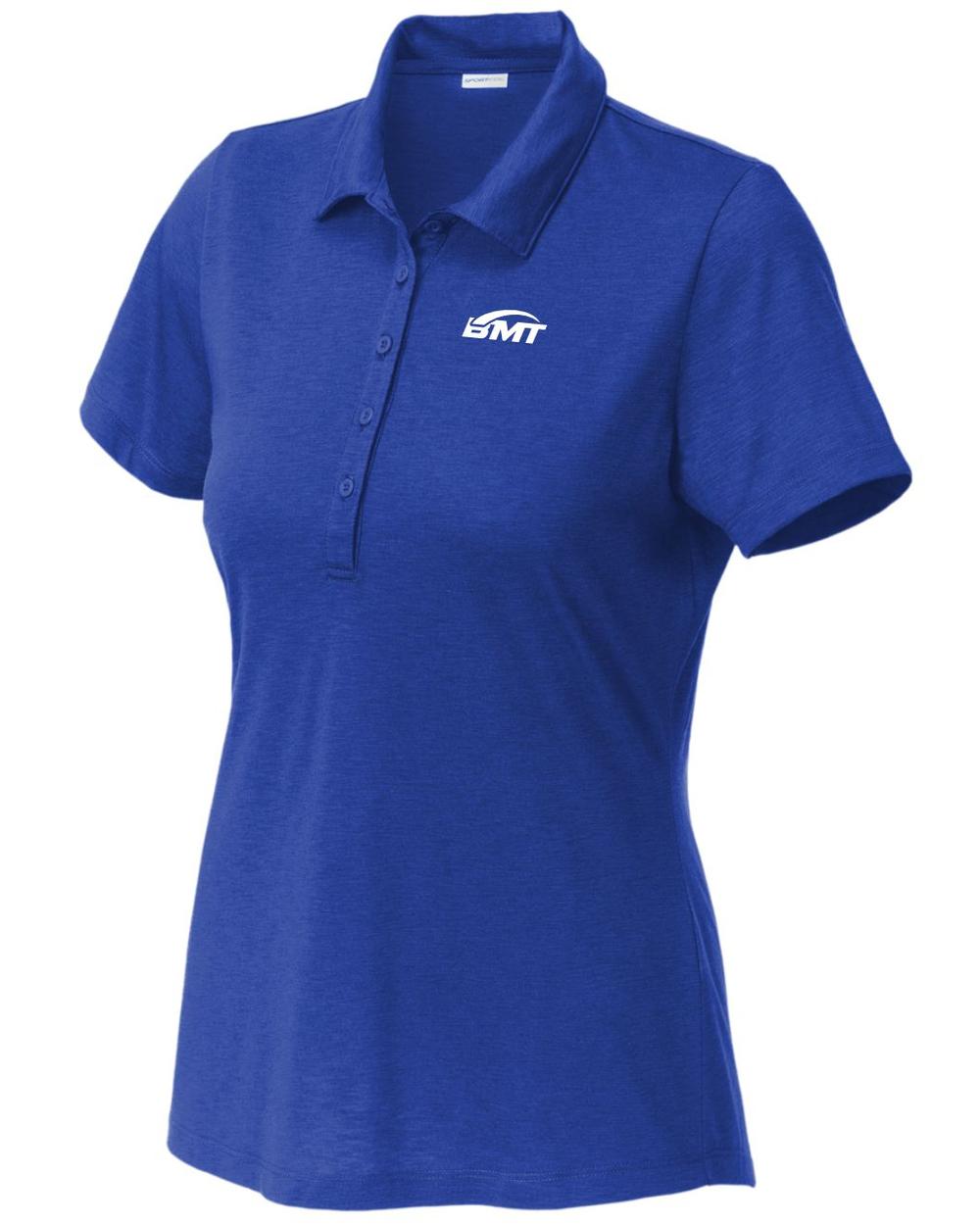 BMT Women's PosiCharge Strive CourtTennis Golf Shirt, color: True Royal