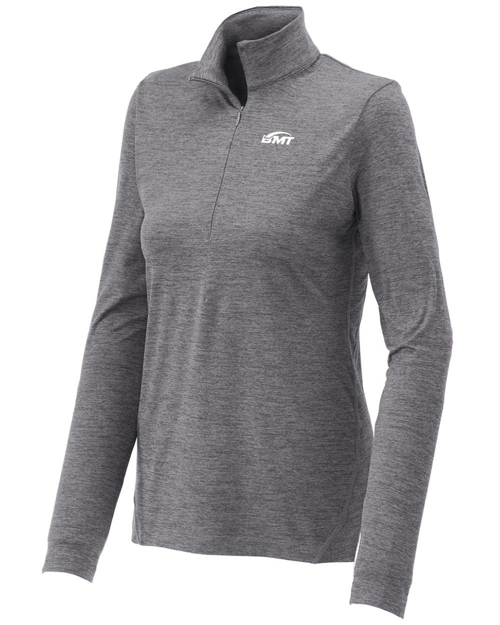BMT Women's Exchange 1/2-Zip Tennis Pullover, color: Grey Heather