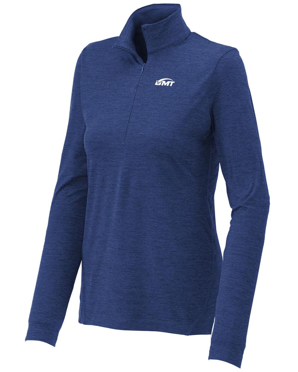 BMT Women's Exchange 1/2-Zip Tennis Pullover, color: True Royal Heather