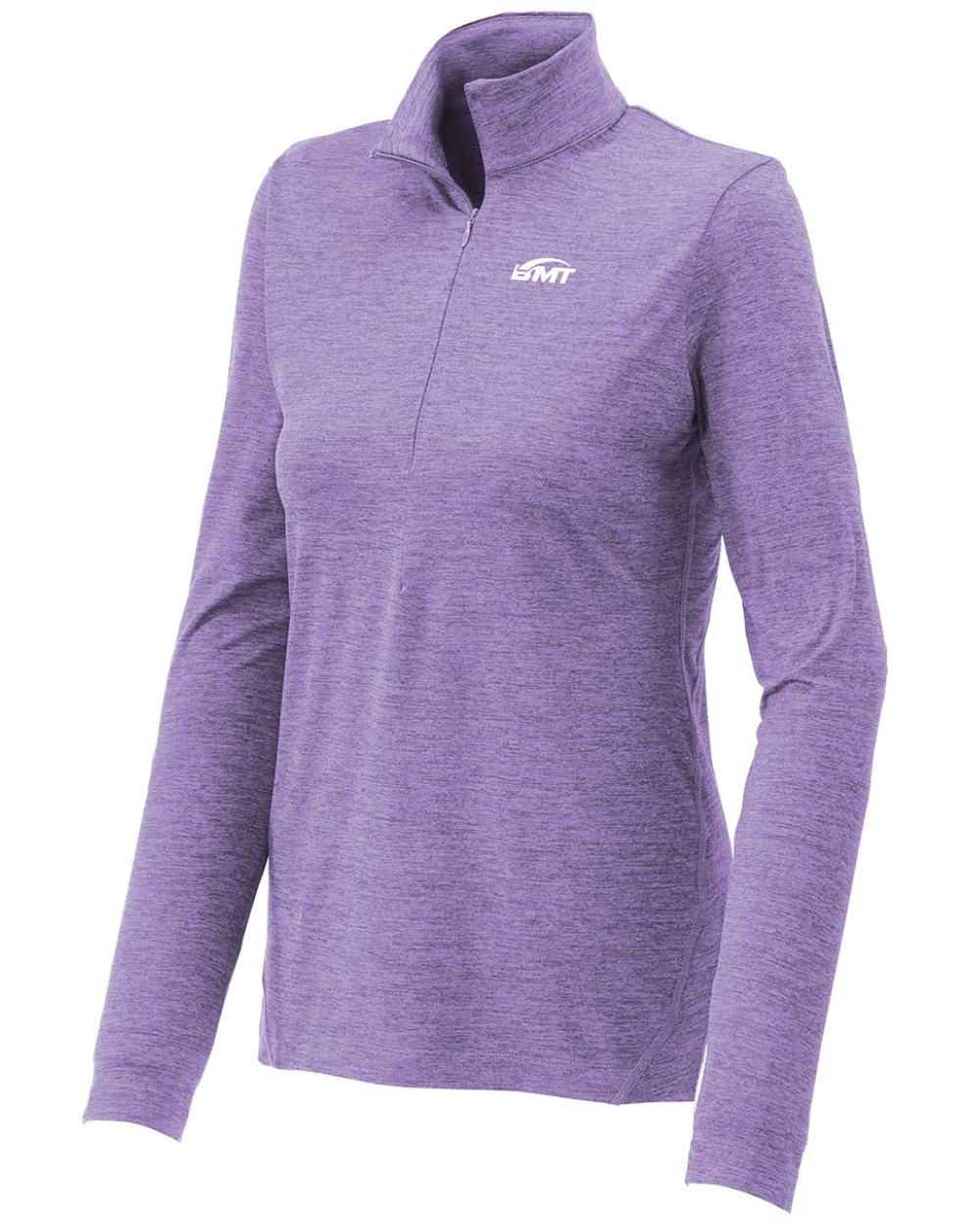 BMT Women's Exchange 1/2-Zip Tennis Pullover, color: Hyacinth Heather