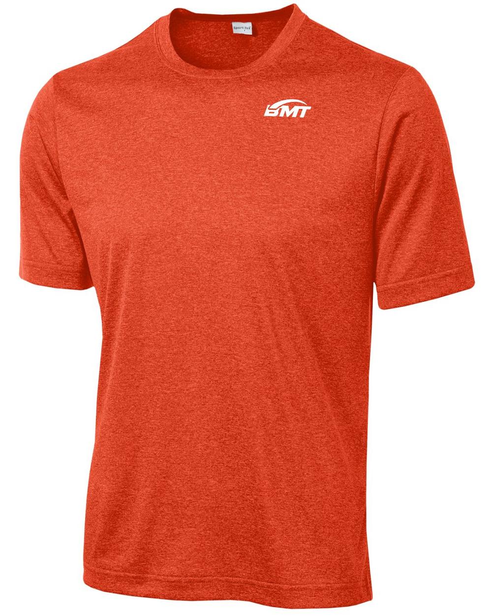 BMT Men's Heather Contender Court-Tennis T-Shirt, color: Deep Orange Heather