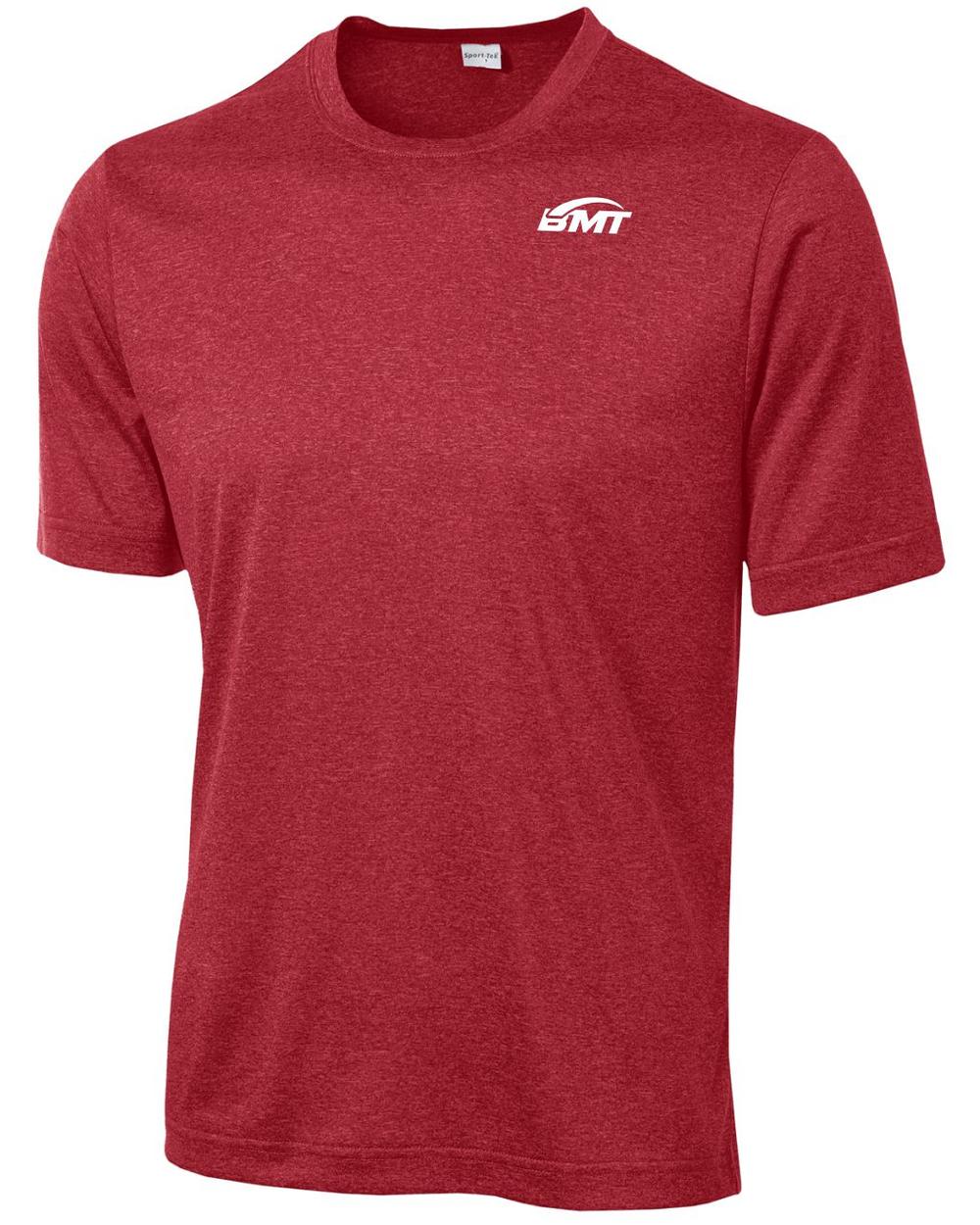 BMT Men's Heather Contender Court-Tennis T-Shirt, color: Scarlet Heather
